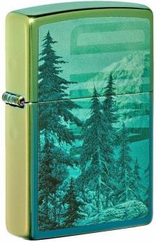  Zippo Mountain Design High Polish Teal 49461 aansteker
