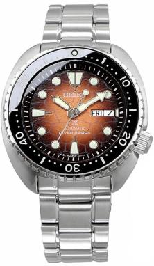 Seiko SRPH55J Prospex Brown King Turtle Shell U.S. Special Edition Oceanic Society horloge