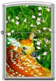  Zippo Fawn Deer Flower Bed 4366  aansteker