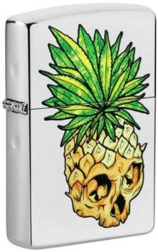  Zippo Leaf Cannabis Skull 49241 aansteker