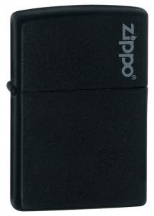 Aansteker Zippo Black Matte w/Zippo Logo 26092