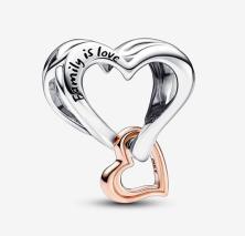  Pandora Two-tone Openwork Infinity Heart 782642C00 kraal