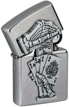  Zippo Dead Mans Hand Emblem 49536 aansteker