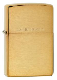 Aansteker Zippo Solid Brass Brushed 204