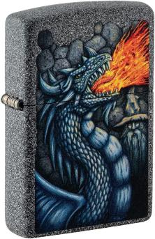  Zippo Fiery Dragon Design Iron Stone 49776 aansteker