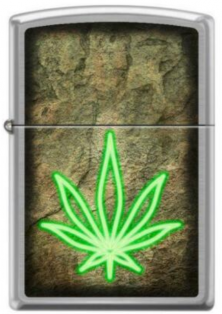  Zippo Neon Cannabis Leaf 4341 aansteker