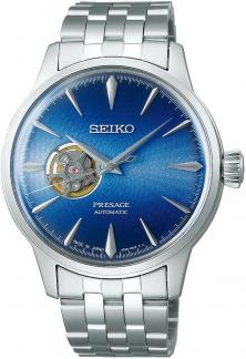  Seiko SSA439J1 Presage Automatic Open Heart Cocktail Time Blue Acapulco horloge