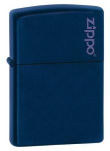 Aansteker Zippo Navy Blue Matte Logo Zippo 239ZL