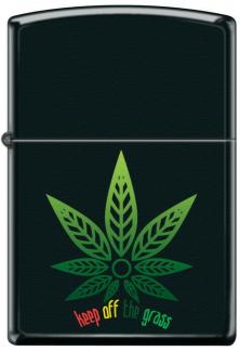  Zippo Cannabis Leaf-Keep Off the Grass 7803 aansteker