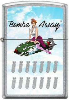  Zippo Bombs Away Noseart Pinup 5764 aansteker