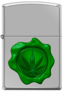  Zippo Wax Seal Cannabis Leaf 4352 aansteker