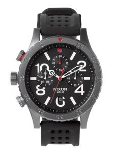 Horloge Nixon 48-20 Chrono P Gunmetal/Black/Red A278 1426