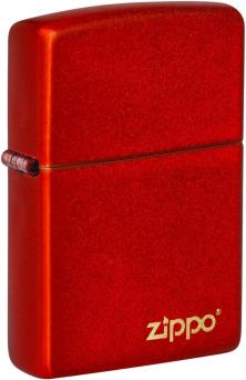 Zippo Metallic Red Zippo Logo 49475ZL aansteker