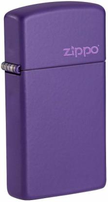  Zippo Slim Purple Matte Logo 1637ZL aansteker