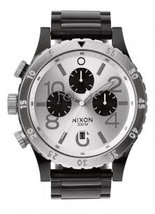 Horloge Nixon 48-20 Chrono Black/Silver A486 180