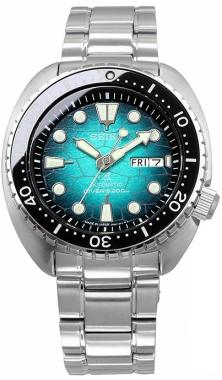 Seiko SRPH57J Prospex Green King Turtle Shell U.S. Special Edition Oceanic Society horloge