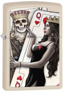 Aansteker Zippo Skull King and Queen Beauty 29393