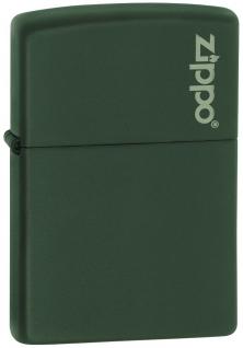 Aansteker Zippo Green Matte Logo Zippo 221ZL