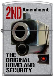  Zippo 2nd Amendment Original Homeland Security 3362 aansteker