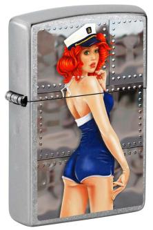  Zippo Pin Up Girl Red Head 3633 aansteker