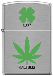  Zippo Cannabis Really Lucky 6676 aansteker