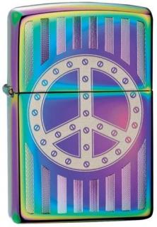 Aansteker Zippo Rivit Peace Sign 26025