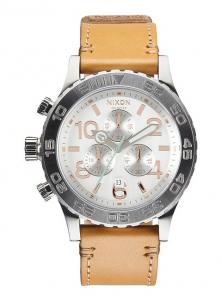 Horloge Nixon 42-20 Chrono Leather Natural/Silver A424 1603