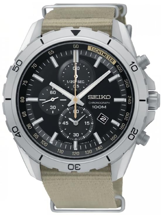  Seiko SNDH19P1 Criteria Chronograph Sapphire horloge