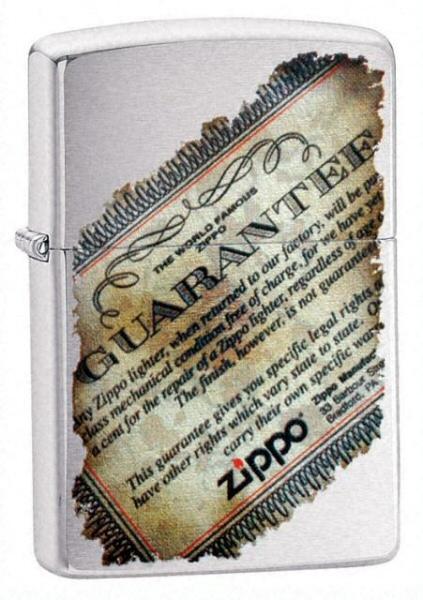 Aansteker Zippo Lifetime Guarantee 21473