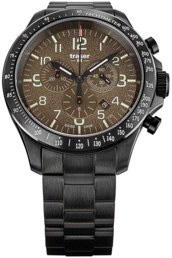  P67 Officer Pro Chronograph Khaki Steel 109460 horloge