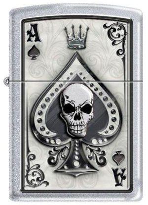 Aansteker Zippo Ace Skull Card 4858