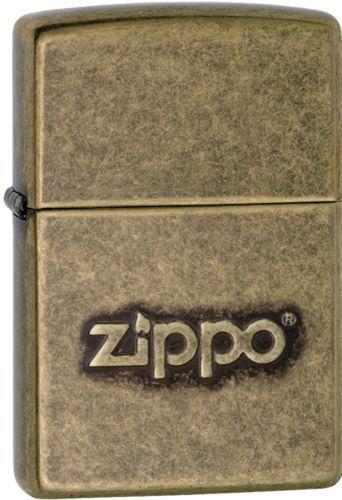 Aansteker Zippo Antique Brass Zippo Logo 28994