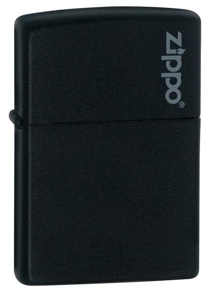 Aansteker Zippo Black Matte w/Zippo Logo 26092