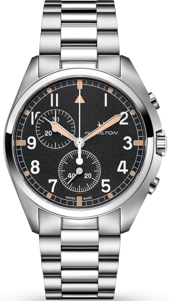  Hamilton Khaki Aviation Pilot Pioneer Quartz Chronograph H76522131 horloge