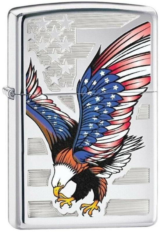 Aansteker Zippo Eagle Flag 28449