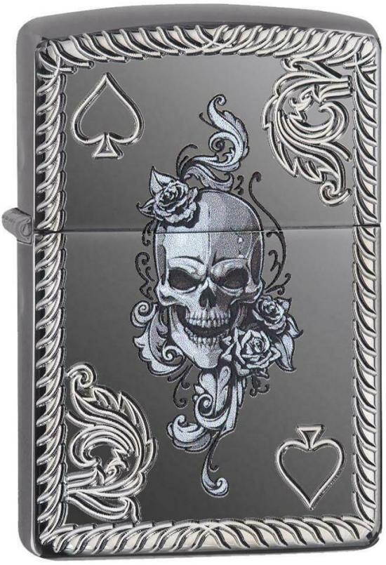  Zippo Spade Skull 29666 aansteker