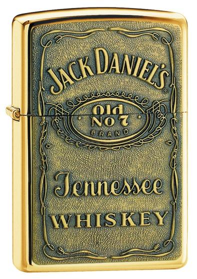 Aansteker Zippo Jack Daniels® Label - Brass Emblem 254BJD 428