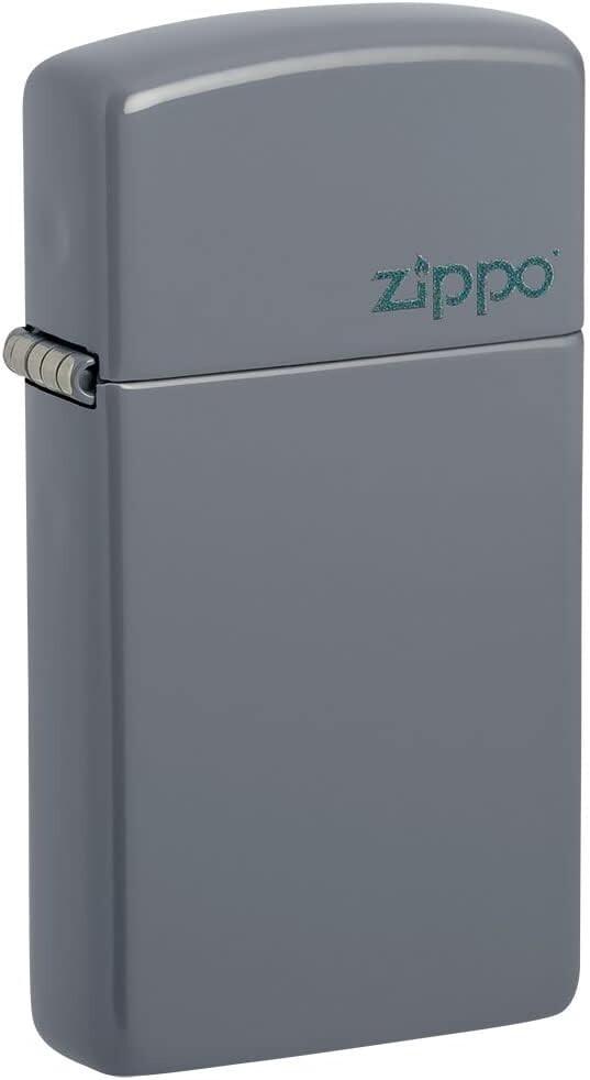  Zippo Slim Flat Grey Zippo Logo 49527ZL aansteker