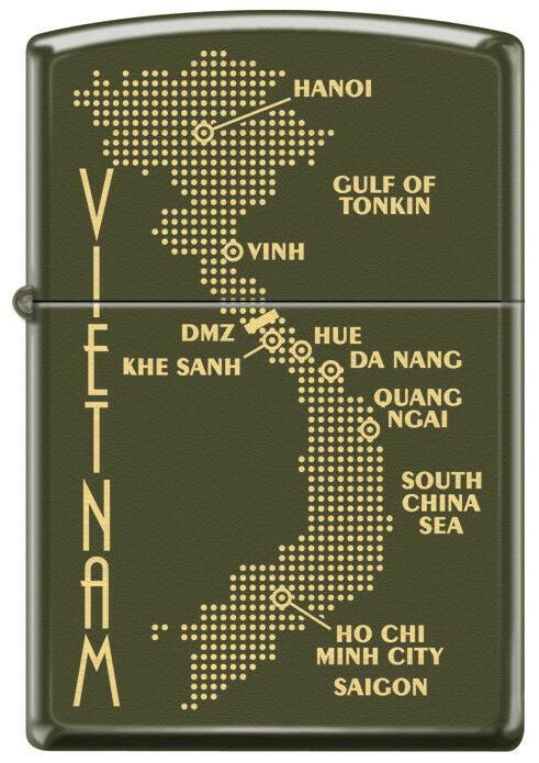  Zippo Vietnam Dot Map 0585 aansteker