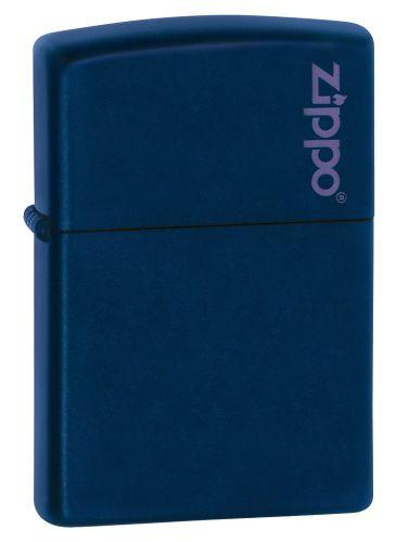 Aansteker Zippo Navy Blue Matte Logo Zippo 239ZL