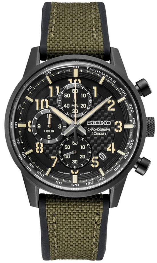  Seiko SSB373P1 Chronograph Military horloge