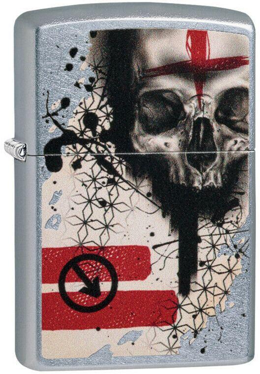  Zippo Trash Polka Tattoo Skull 29856 aansteker