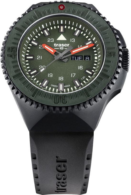  Traser P69 Black Stealth Green 109859 horloge
