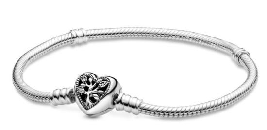  Pandora Family Tree Heart 598827C01-17 cm armband