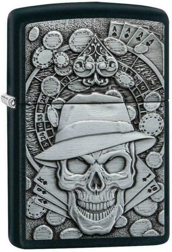  Zippo Gambling Skull 49183 aansteker