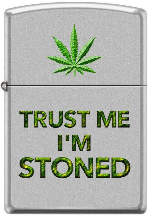  Zippo Cannabis Trust Me Im Stoned 7798 aansteker