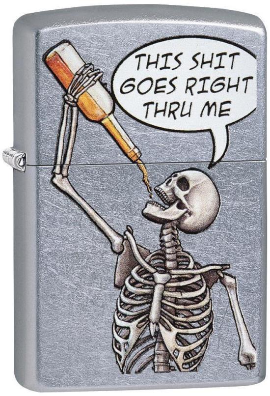  Zippo Drinking Skeleton 29613 aansteker