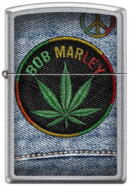  Zippo Bob Marley Cannabis Leaf 7306 aansteker