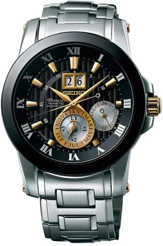  Seiko SNP129P1 Premier Kinetic Perpetual Calendar Novak Djokovic horloge