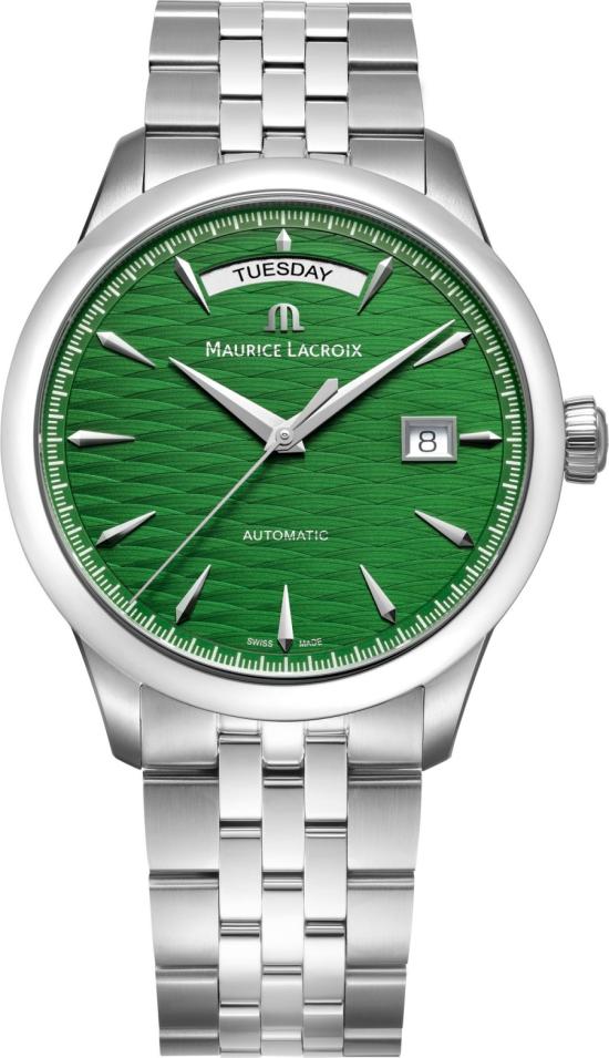  Maurice Lacroix 1975 Automatic Day Date Vagues du Jura Limited Edition 756058-SS002-630-1 horloge